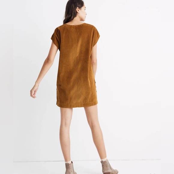 Madewell Corduroy Side-Button Shift Dress • S - Picture 8 of 10